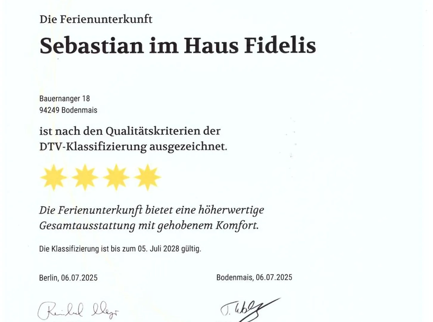 Ferienhaus Fidelis 보덴마이스 0*,